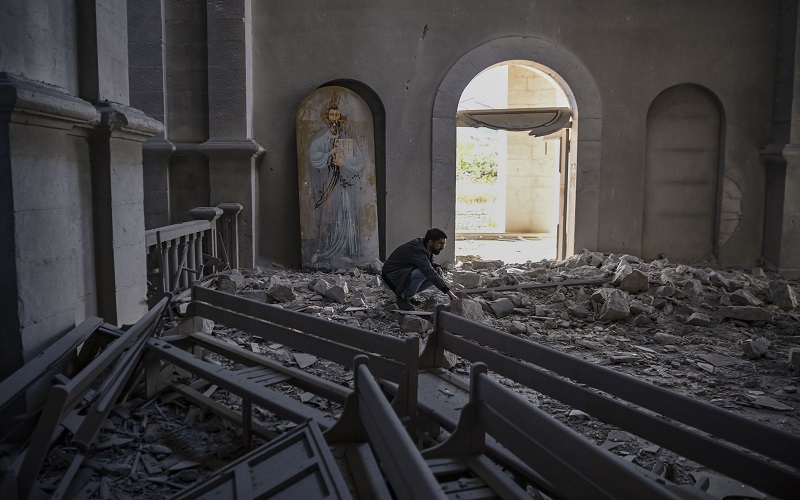 Rudal Azerbaijan Hancurkan Gereja Bersejarah, Warga Armenia: Biar Tuhan yang Balas!