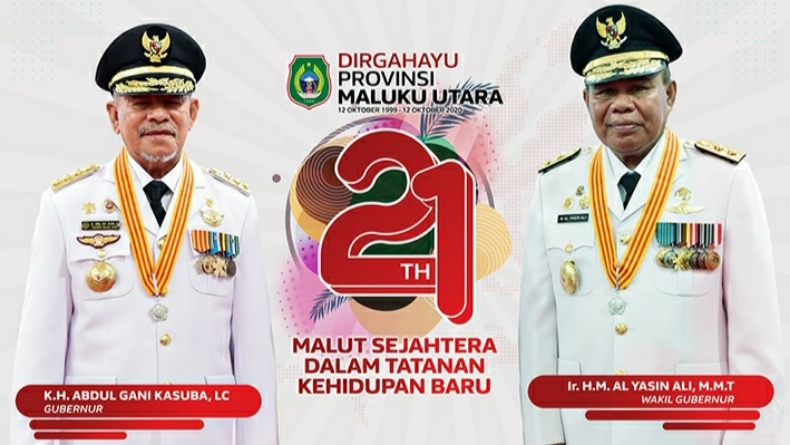 HUT ke-21 Maluku Utara, Pemprov Gelar Upacara dengan Penerapan Protokol Kesehatan Ketat