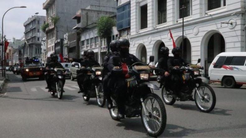 Brimob Polda Sumut Gencarkan Patroli untuk Pastikan Penerapan Protokol Kesehatan
