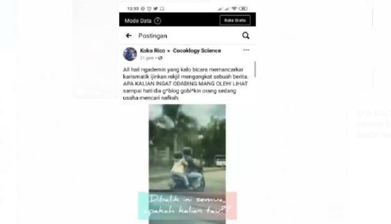 Viral Mang Oleh 'Odading' Berkata Kasar kepada Pengendara Motor