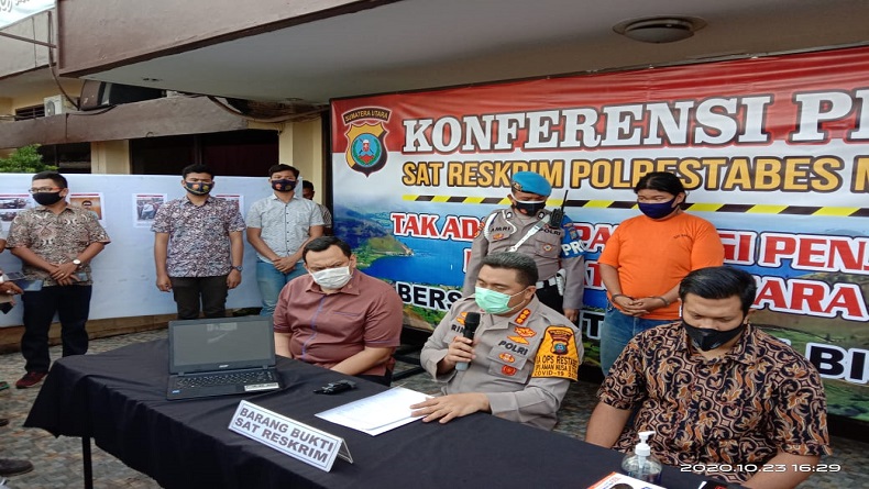 Polisi Tetapkan 3 Orang Tersangka Perusakan Mobil Pemprov Sumut saat Demo Tolak Omnibus Law