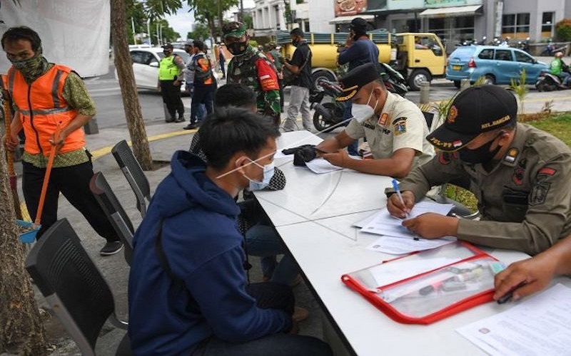 Cegah Klaster Covid-19 saat Libur Panjang, Satpol PP Sumsel Gelar Operasi Yustisi