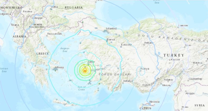 Gempa Bumi Bermagnitudo 7,0 Guncang Yunani, Dirasakan di Turki