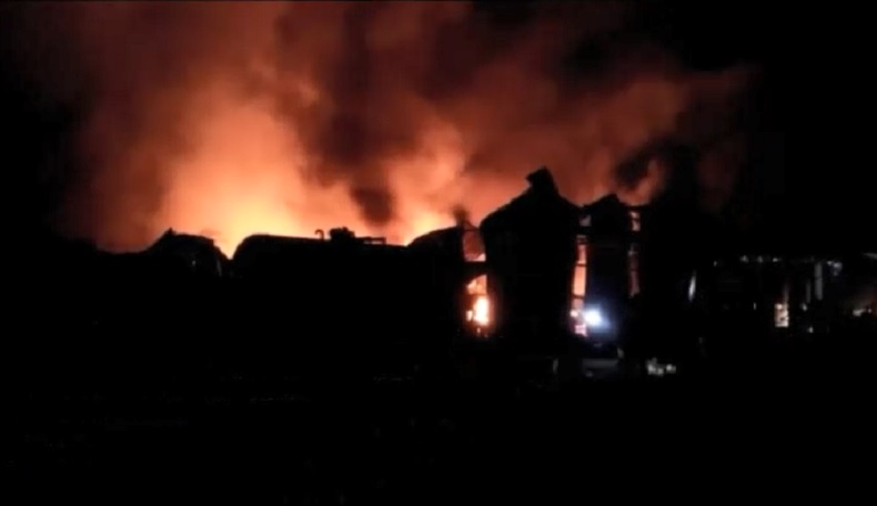 Gudang Penyimpan Tiner di Deliserdang Terbakar