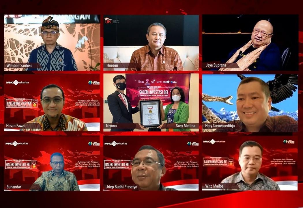 Selamat! Resmikan Galeri Investasi Terbanyak secara Virtual, MNC Sekuritas Sabet Rekor MURI