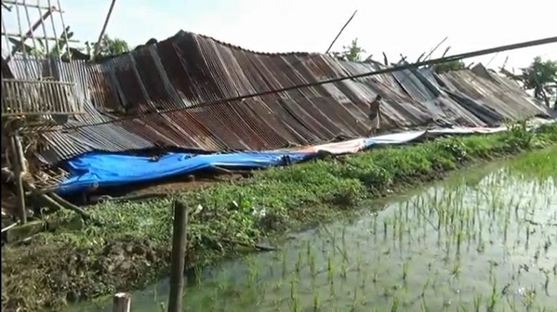 Diterjang Angin Kencang, Rumah dan Kandang Ayam di Bojonegoro Ambruk