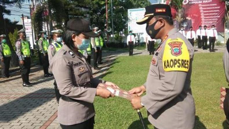19 Personel Polres Bitung Terima Penghargaan dari Prabowo