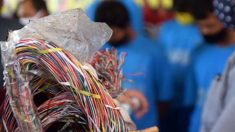  Pria di Padang Ditangkap Polisi Usai Gagal Curi Kabel Telkom