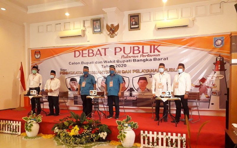KPU Bangka Barat Batasi Jumlah Pendamping Peserta Debat Publik