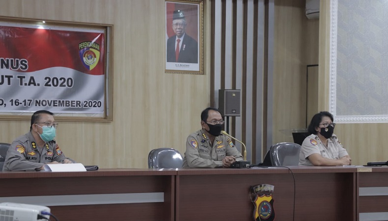 Polda Sulut Gelar Rakor Penyelesaian Pagu Minus TA 2020