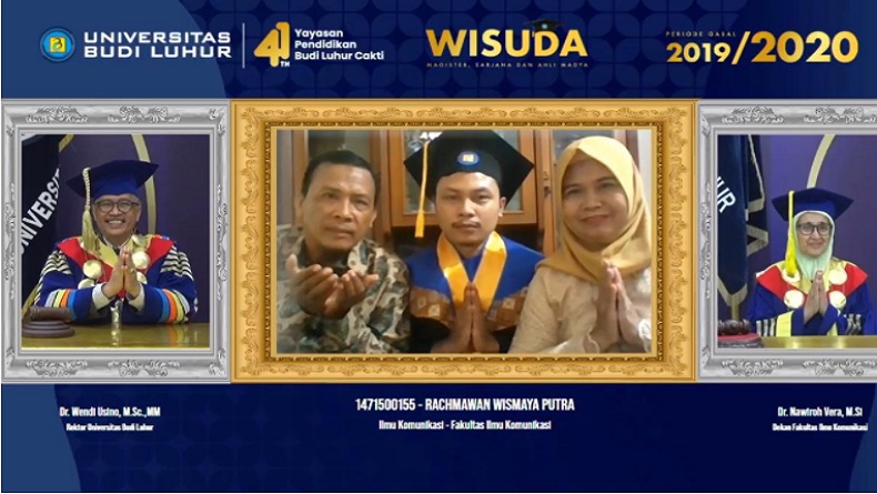 Pertama Kali, Universitas Budi Luhur Gelar Wisuda Online