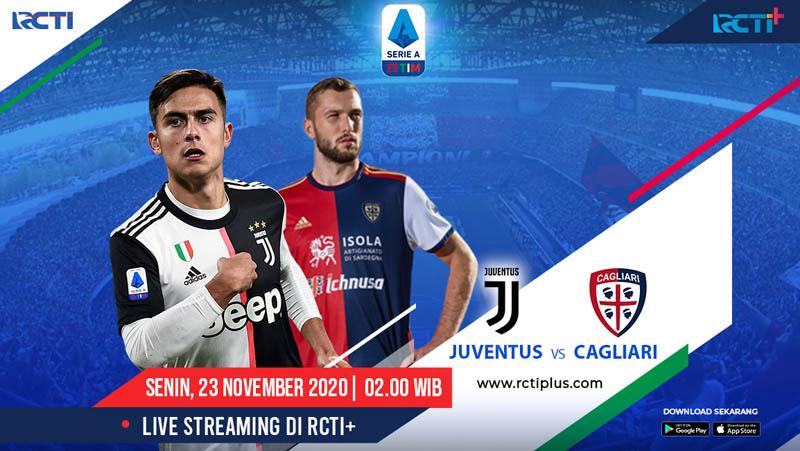 Prediksi Juventus Vs Cagliari, Live Streaming di RCTI+