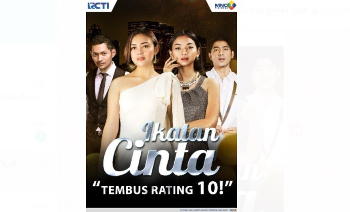 Sinetron Ikatan Cinta Tembus Rating 10 dan Pecahkan Rekor! Ceritanya Makin Bikin Penasaran