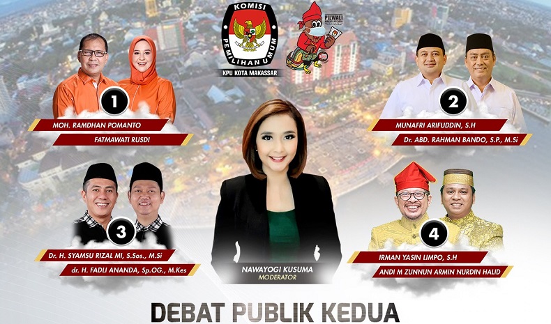 Saksikan Debat Pilkada Makassar Malam Ini di iNews TV Pukul 20.00 WITA