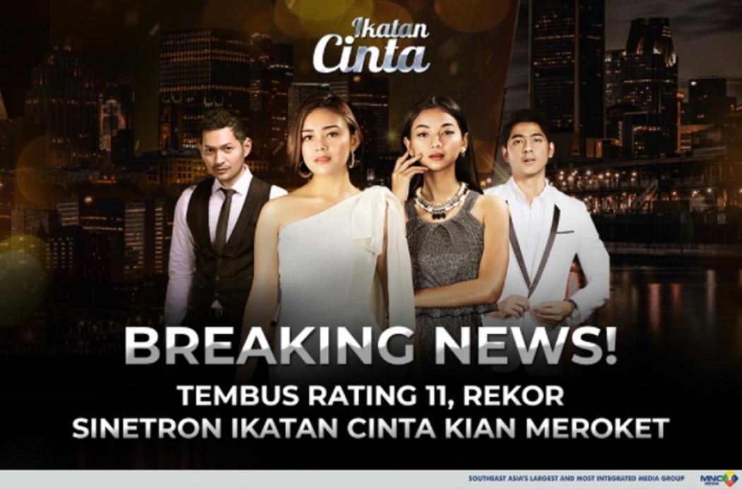 BREAKING NEWS! Tembus Rating 11, Rekor Sinetron Ikatan Cinta Kian Meroket