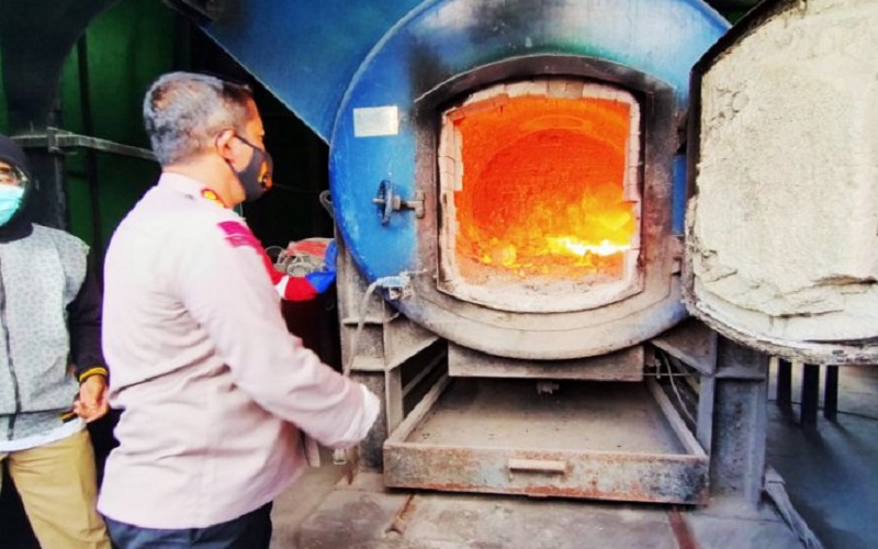 Polresta Banjarmasin Musnahkan 36,49 Kg Sabu-Sabu dan 29.984 Butir Ekstasi