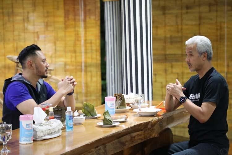 Malam-malam AHY Temui Ganjar di Semarang, Ini yang Dibahas