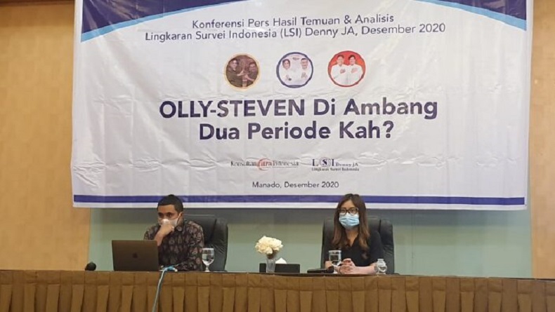 Survei LSI Denny JA Tunjukkan Elektabilitas Olly-Steven Makin Perkasa Jelang Pilkada