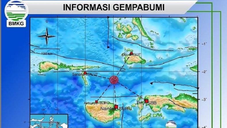 Gempa M3,0 Guncang Pulau Buru, Belum Ada Laporan Korban Jiwa Kerusakan Bangunan 