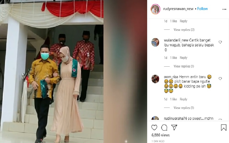 Istri Baru Plt Gubernur Kalsel Hadir Perdana di Acara Formal, Netizen Heboh