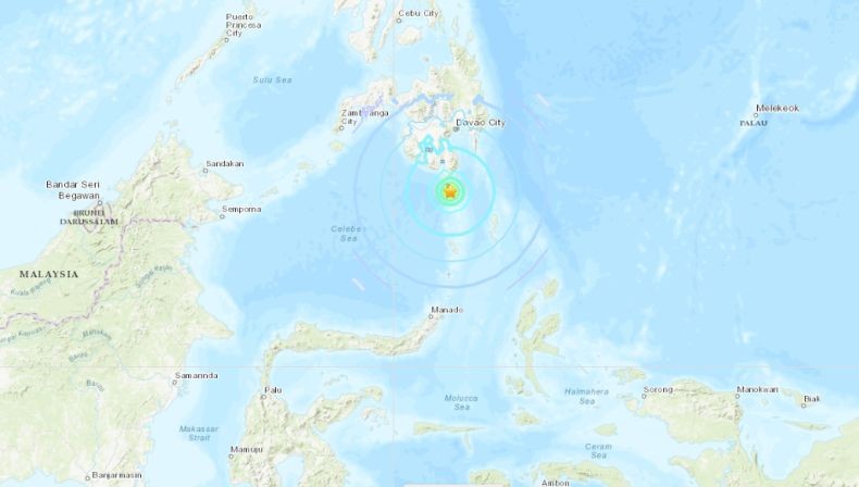 Gempa Bumi Bermagnitudo 6,1 Guncang Mindanao Filipina