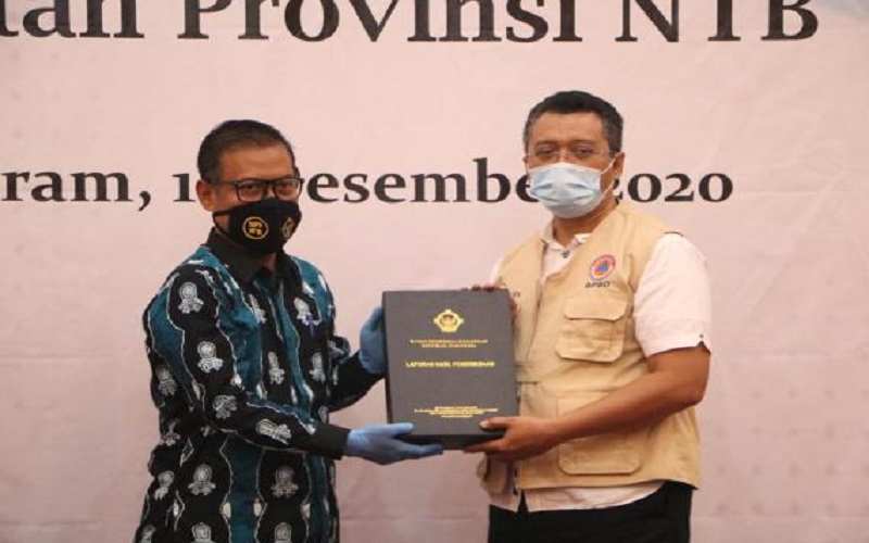 Pemprov NTB Terima Laporan Hasil Pemeriksaan Dana Covid-19, Ini Hasilnya