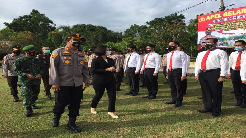Ratusan Personel Gabungan Siap Amankan Natal dan Tahun Baru di Bangka Tengah