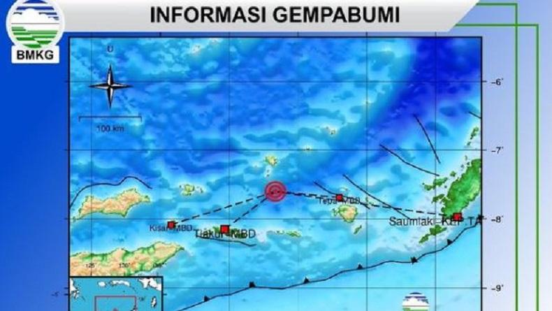 Gempa Hari Ini M4,8 Guncang Maluku Barat Daya, Tak Berpotensi Tsunami