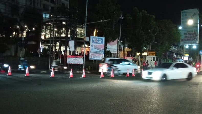 Malam Tahun Baru 23 Ruas Jalan Ditutup, Kota Bandung Lengang