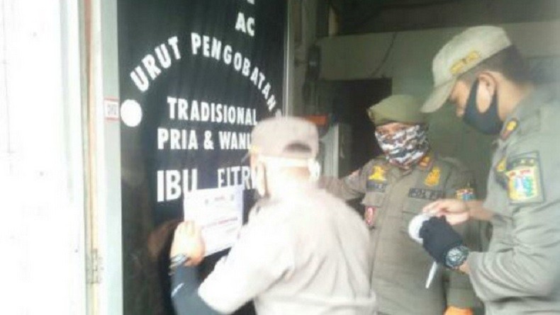 Langgar PSBB, 3 Usaha di Sawah Besar Jakarta Pusat Disegel