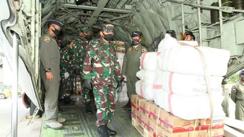 Gunakan Pesawat Hercules, TNI Kirim Bantuan untuk Korban Topan Harold di Fiji