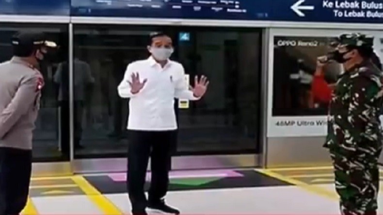 Persiapan New Normal, Jokowi Tinjau Stasiun MRT Bundaran HI