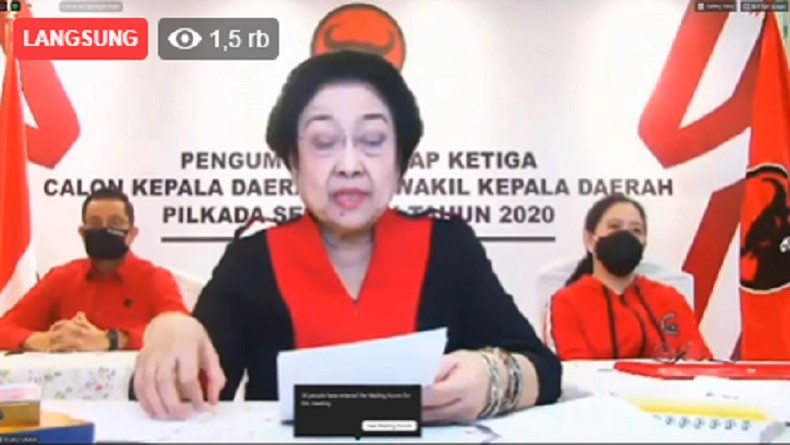 129 Calon Kepala Daerah Ikut Sekolah Partai PDIP Gelombang I secara Daring