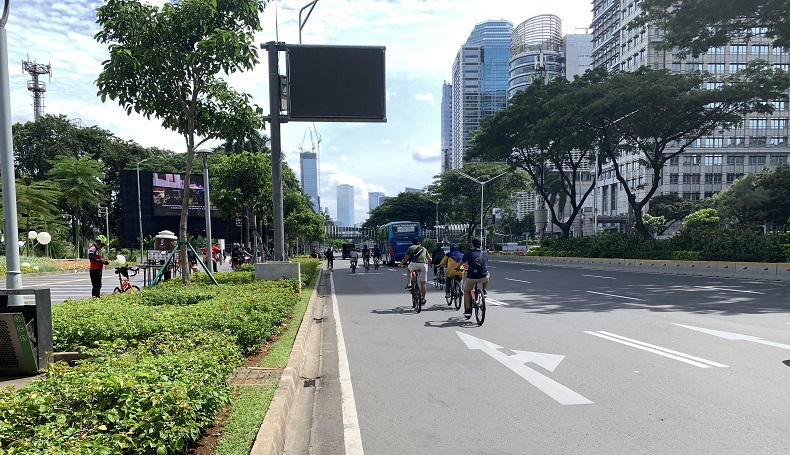 CFD Belum Berlaku, Sudirman-Thamrin Tetap Jadi Tempat Olahraga Warga
