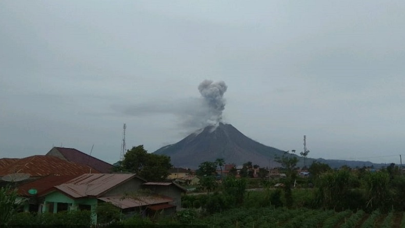 Gunung Sinabung di Karo Kembali Erupsi