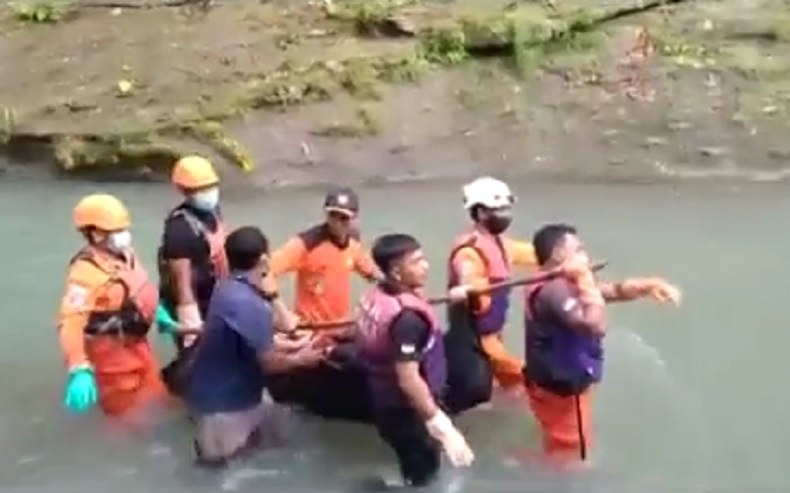 Seluruh Korban Tenggelam di Sungai Yeh Mekecir Jembrana Ditemukan Meninggal Dunia