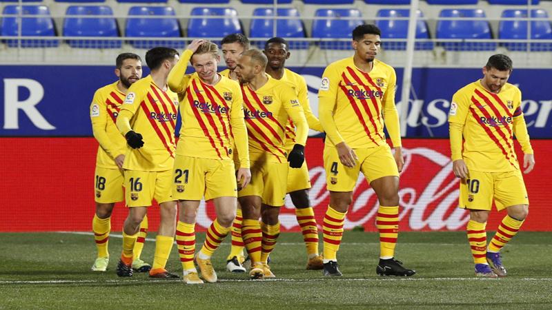 Frenkie De Jong Bawa Barcelona Menang Tipis atas Tim Juru Kunci