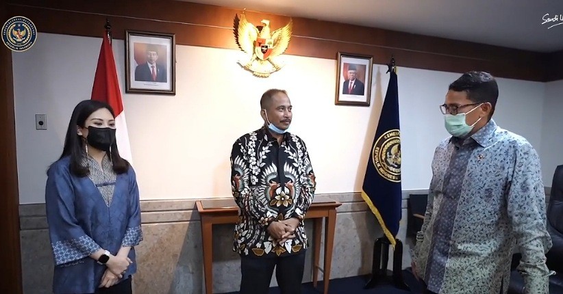 Sandiaga Uno dan Angela Tanoesoedibjo Bertemu Mantan Menpar Arief Yahya Diskusi Pemulihan Pariwisata 