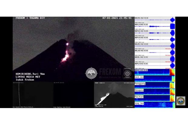 Kamis Pagi, Merapi Lima Kali Meluncurkan Guguran Lava Pijar