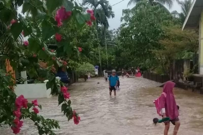 Diguyur Hujan Lebat, 150 Rumah Warga Bungus Teluk Kabung Terendam Banjir