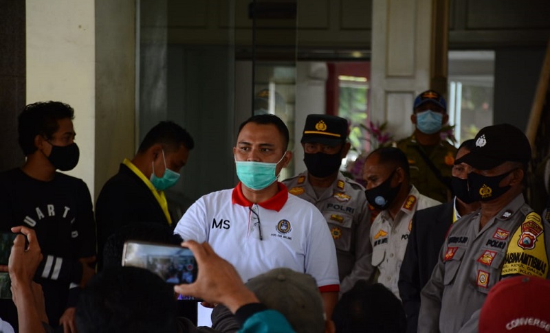 Tak Berizin, Kongres Askab PSSI Kabupaten Malang Dibubarkan Satpol PP 