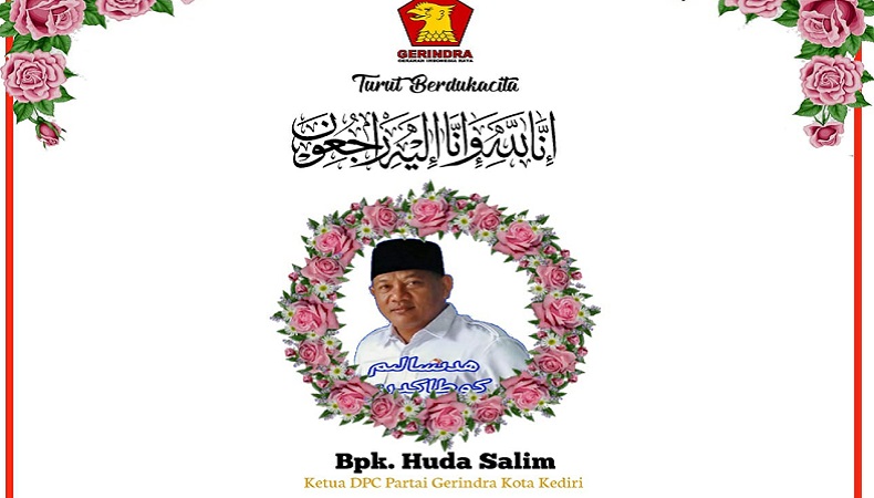 Ketua Partai Gerindra Kota Kediri Meninggal karena Positif Covid-19  