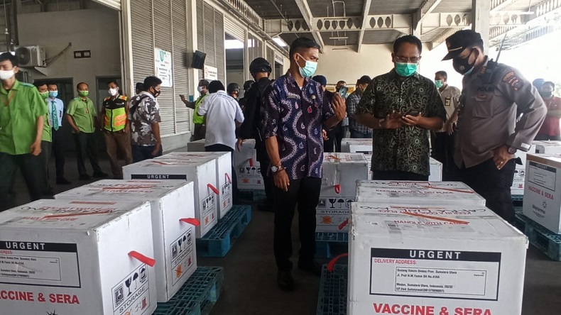 34.840 Vaksin Sinovac untuk Sumut Tiba di Bandara Kualanamu Deliserdang
