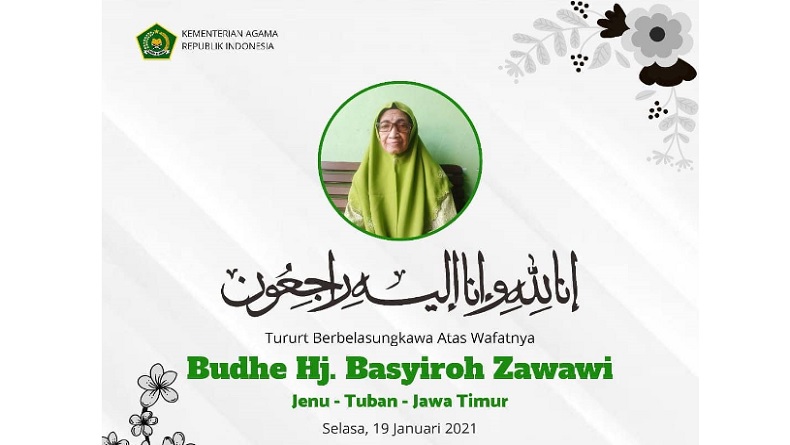 Menag Gus Yaqut Sampaikan Kabar Duka : Hj Basyiroh Zawawi Meninggal Dunia