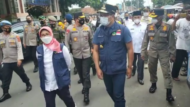 Warganya Dinilai Paling Tak Patuh Pakai Masker, Ridwan Kamil Sidak ke Tasikmalaya