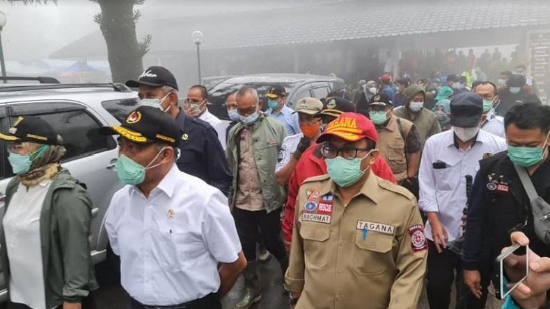Menko PMK dan Kemensos Tinjau Lokasi Banjir Bandang di Kawasan Gunung Mas Bogor