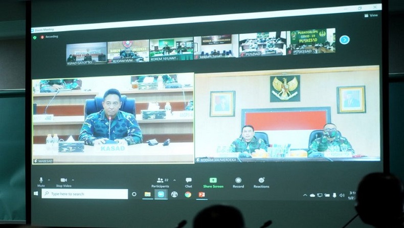 KSAD Jenderal Andika Perkasa Apresiasi Kodam XIII/Merdeka terkait Penanggulangan Bencana