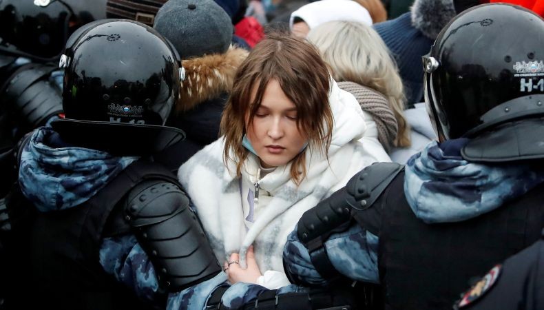 Lagi, Polisi Rusia Tangkap 900 Demonstran Pendukung Alexei Navalny