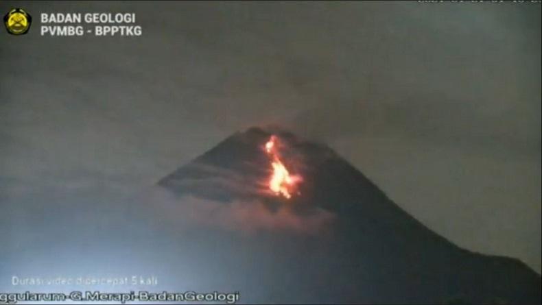 Gunung Merapi Semburkan Lava Pijar 12 Kali Sejauh 1,5 Kilometer