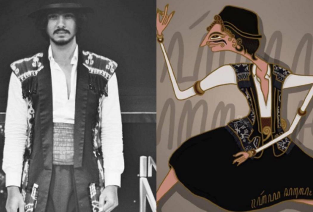 Pengemar Ikatan Cinta Buat Karikatur Wayang untuk Arya Saloka, Netizen Beri Pujian: Keren, Suka Deh 